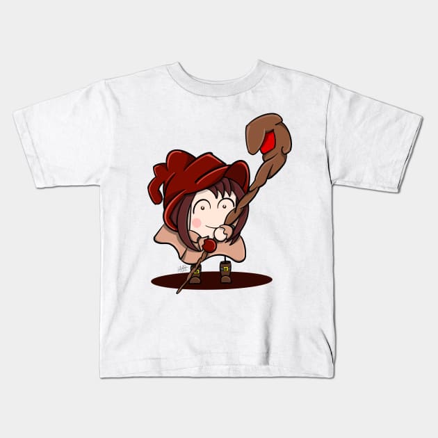 Witch D6 Kids T-Shirt by AlstonArt